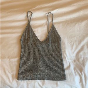 Brandy Melville V-neck Crop Top
